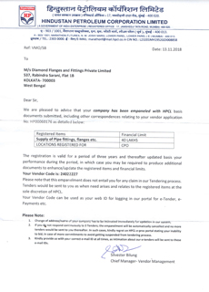 Hindustan Petroleum Corporation Limited Registration Certificate
